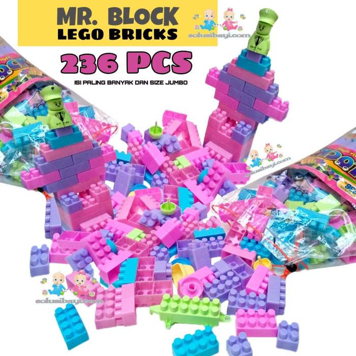 Bộ 236 miếng đồ chơi Lego xếp hình giáo dục cho bé