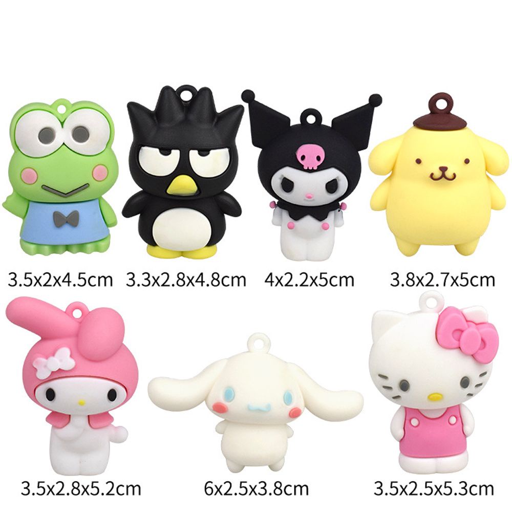 Móc khóa PVC hình chó Cinnamon hoạt hình dễ thương DIY