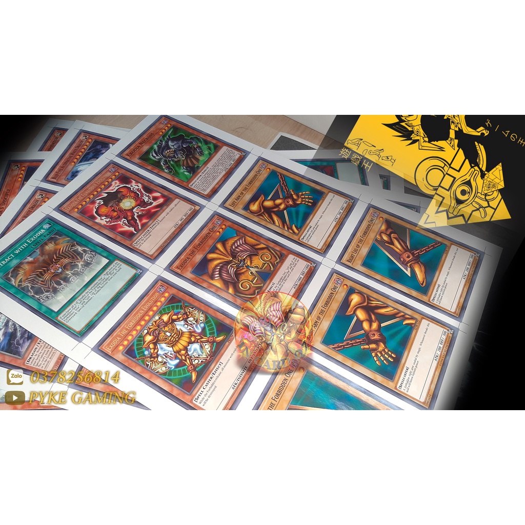 Pack 18 Lá Bài Yugioh  Exodia