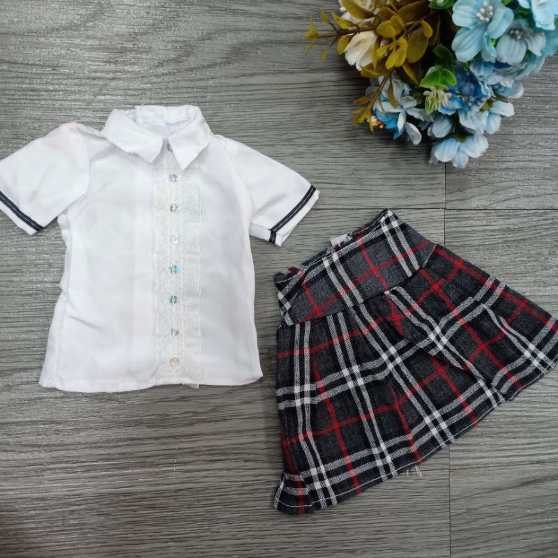 Váy áo nữ Sinh Trẻ Trung Năng Động Cho Búp Bê BJD Cao 60cm
