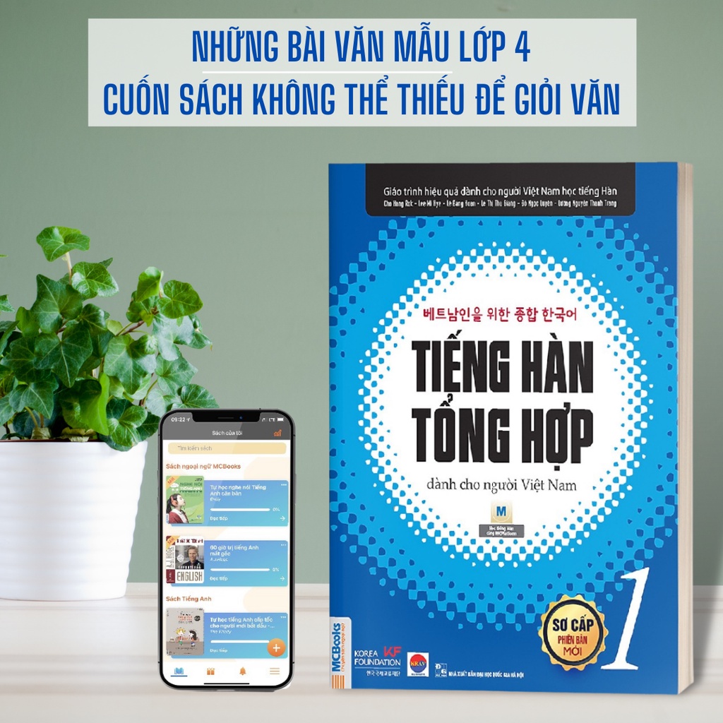 Combo Sách Tiếng Hàn Tổng Hợp Dành Cho Người Việt Nam - Sơ Cấp 1 - Giáo Trình Màu, Giáo Trình Đen Trắng, SBT