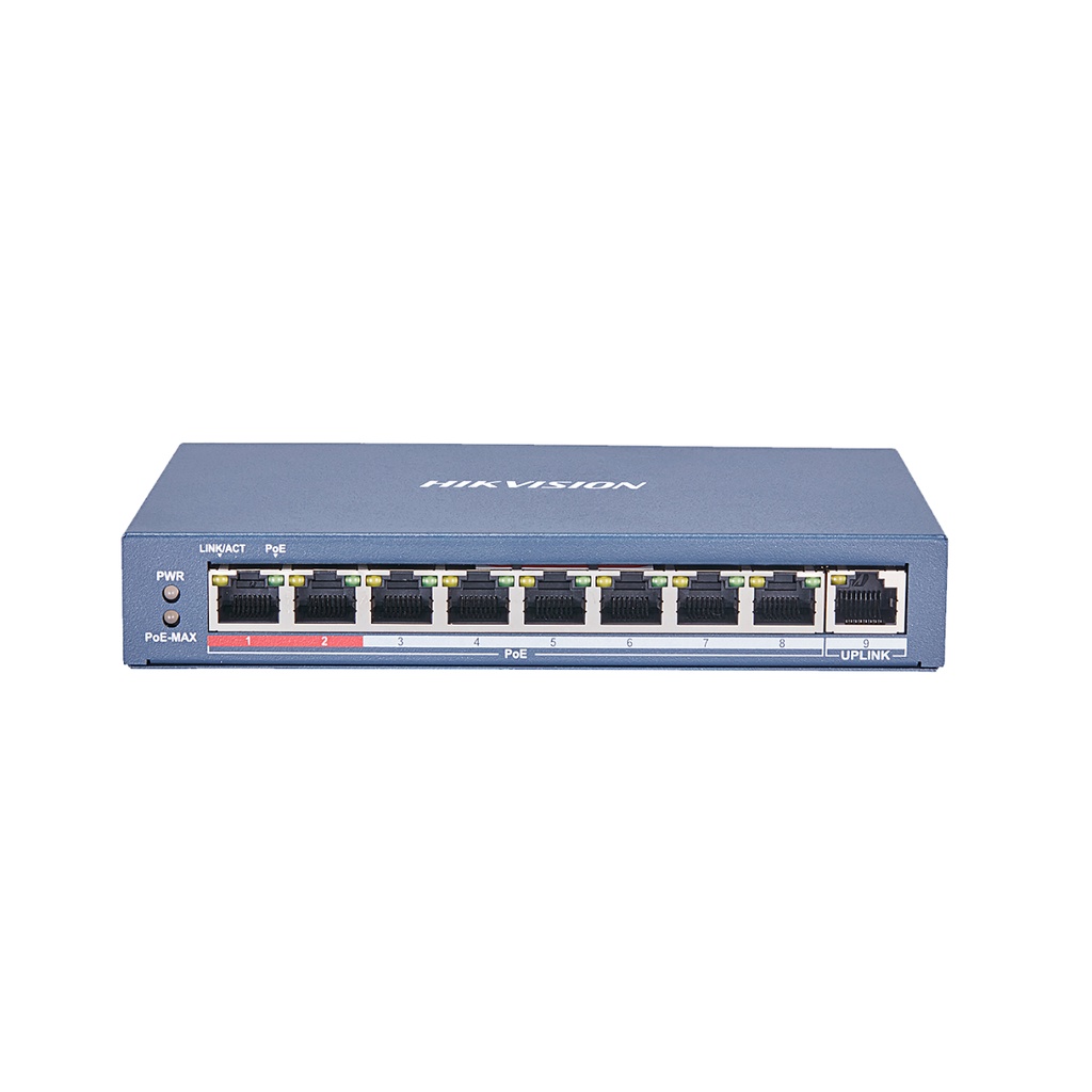 Switch mạng 9 cổng POE HIKVISION DS-3E0109P-E/M 0109, 1 cổng Uplink (Chính hãng)