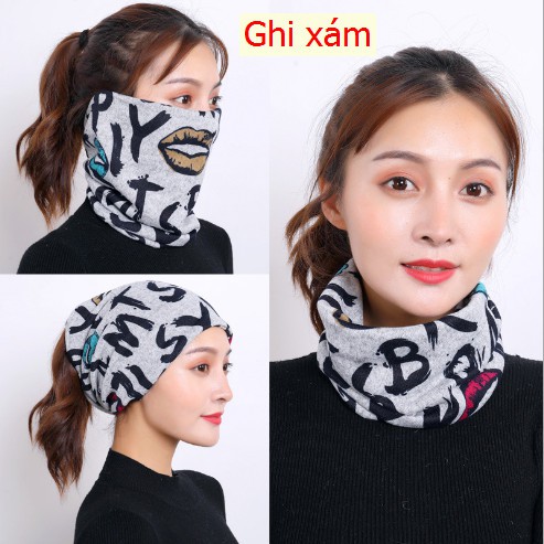 Khăn ống,bịt măt, che năng kèm giữ ấm cổ đa năng đi chơi đi phượt