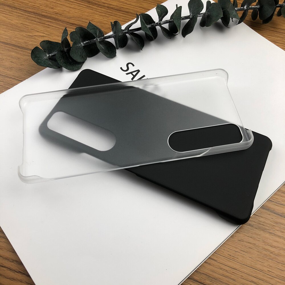 Ốp điện thoại PC cứng nhám siêu mỏng chống bám vân tay cho Sony Xperia 10 5 1 III II 1III XZ5 XA4 Ace II 2