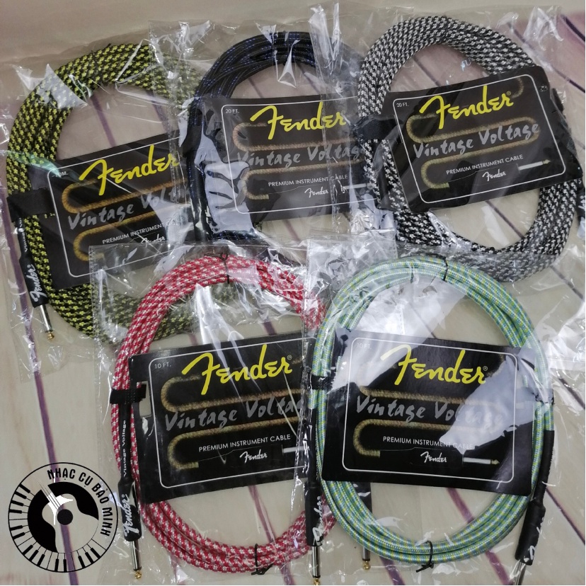 Dây line âm thanh Fender (Jack 6ly) kết nối đàn guitar ra Amly dài 6M