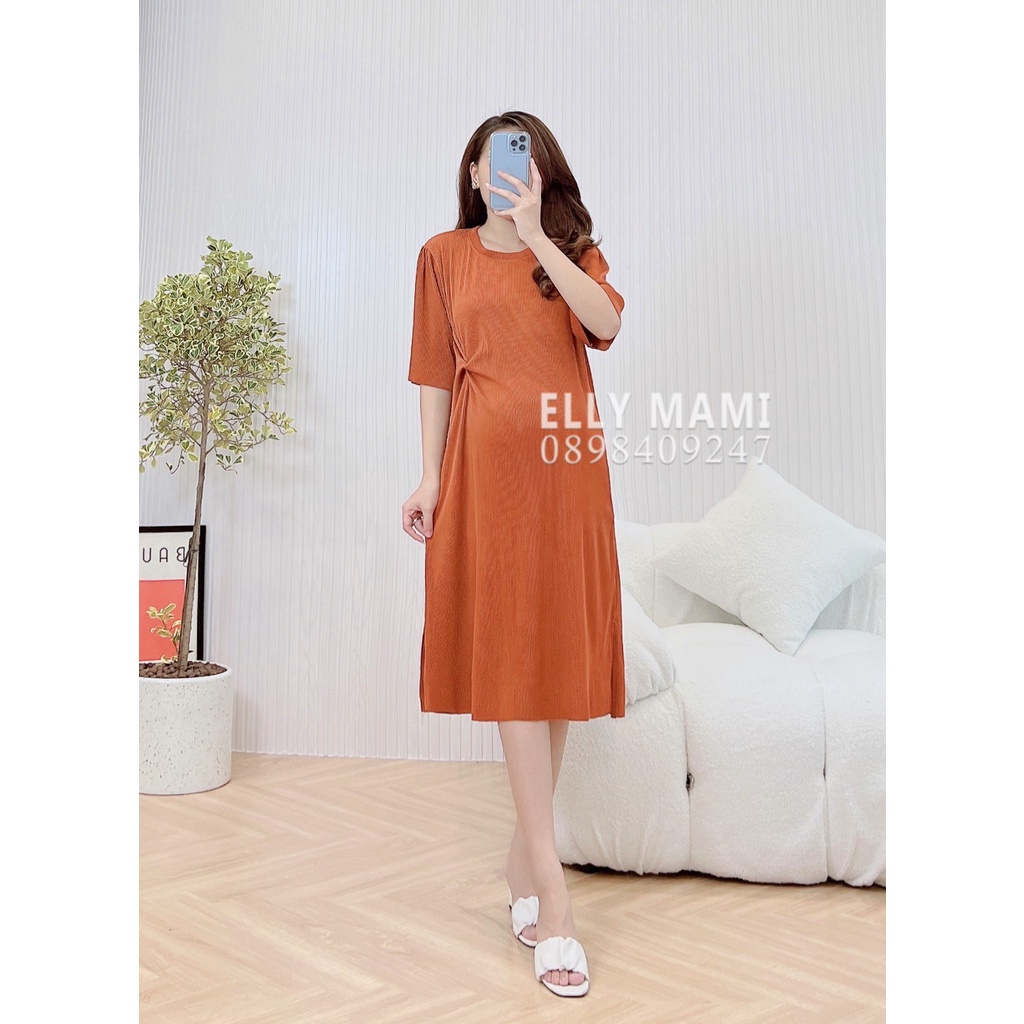 ( 40kg - 95kg ) Đầm Bầu , Suông Thun Ly Mặc Thoải Mái Suốt Thai Kì &amp; Sau Sinh Thiết Kế Cao Cấp