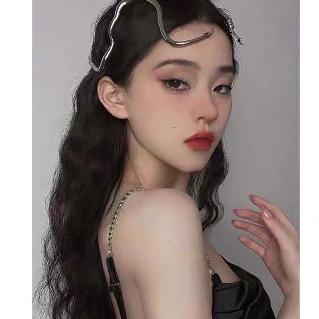 Băng Đô Cài Tóc Dạng Rắn Dài Màu Vàng Độc Đáo Thời Thượng Cho Nữ