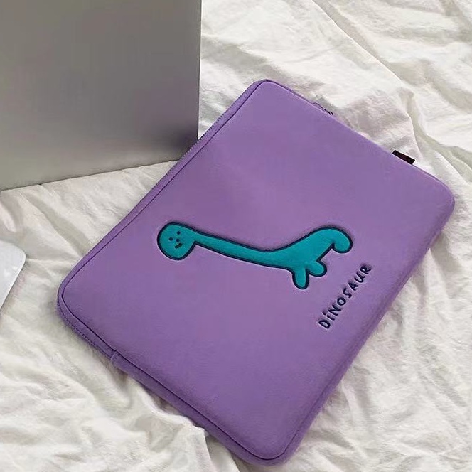 Túi Đựng laptop / Máy Tính Bảng 11 13 15 inch Hoạ Tiết Khủng Long Hoạt Hình Xinh Xắn