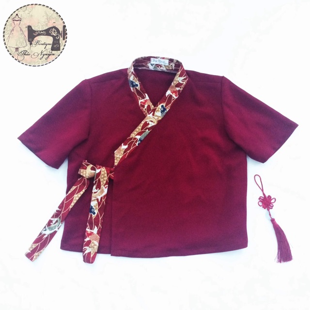 Áo Hanbok viền vải Nhật