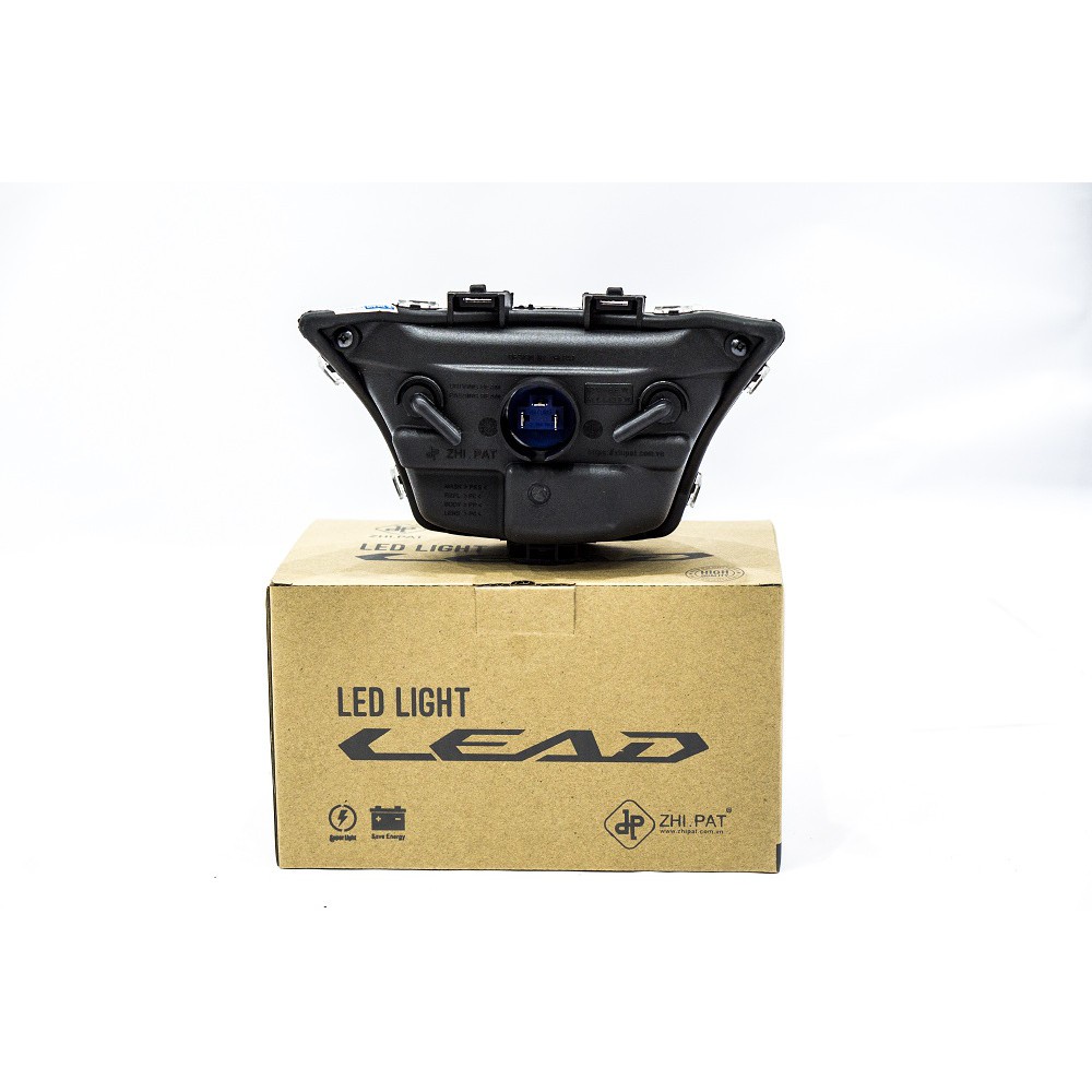 Chóa đèn led 2 tầng Lead 2013-2017 chính hãng zhi.pat cao cấp màu đen