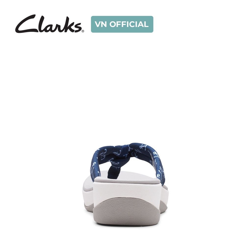 Dép xăng đan Xỏ Ngón Nữ CLARKS Arla Glison màu Navy/White
