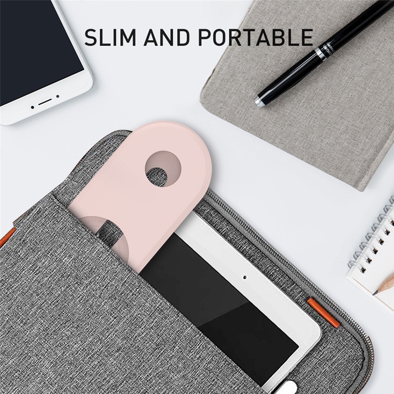 Giá Đỡ Sạc Không Dây 2 Trong 1 Bằng Silicon Cho iPhone 13 12