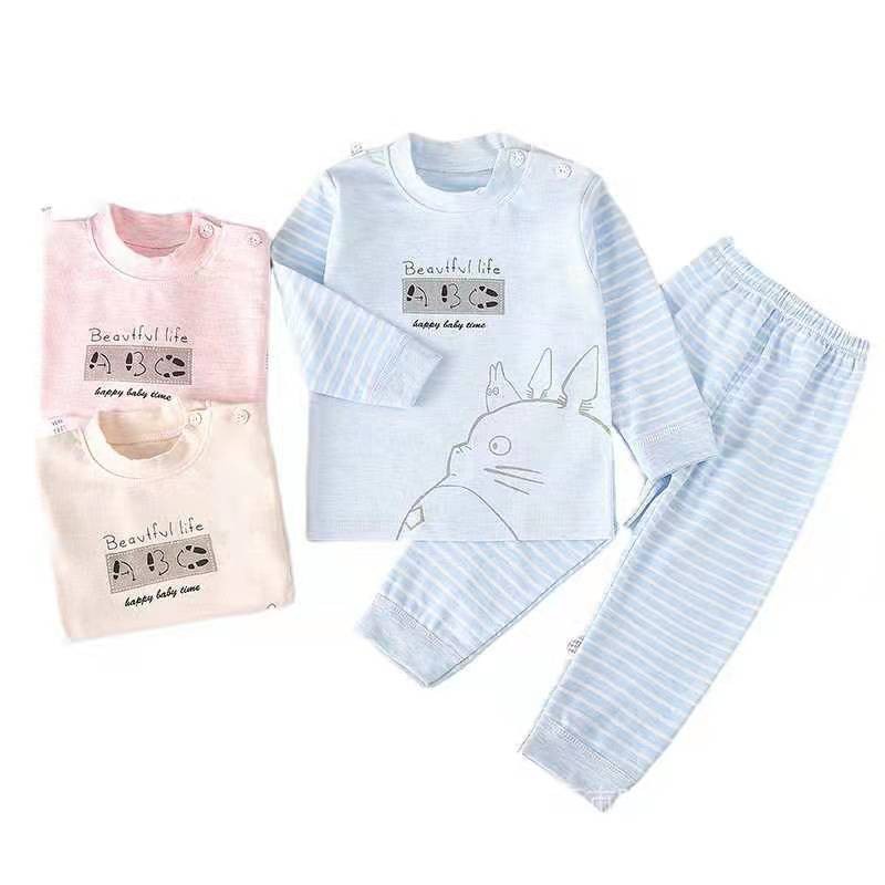 Bộ cotton len quảng châu cho bé trai bé gái, chất đẹp, mềm mịn, thấm hút mồ hôi