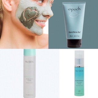 Mặt nạ bùn , Nước hoa hồng da thường khô, Tinh chất Celltrex Nuskin