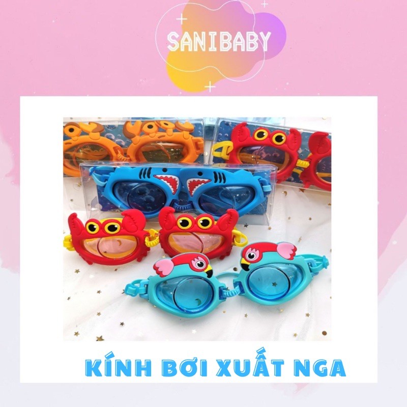 [HÀNG XUẤT NGA] KÍNH BƠI CHO BÉ TỪ 2 - 8 TUỔI HÌNH DỄ THƯƠNG