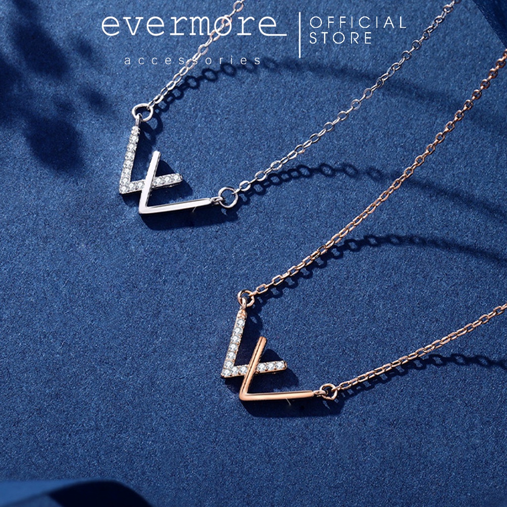 Dây chuyền bạc cao cấp EVERMORE, vòng cổ Winner, phong cách minimalism, thanh lịch - D001