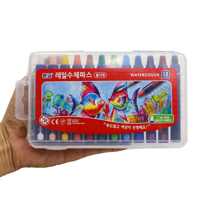 Bút Sáp Dầu 12 Màu Mungyo MRCA-12 - Mungyo