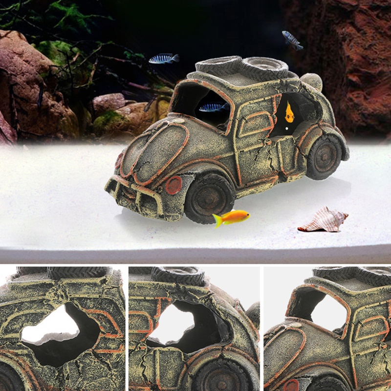 Hang Động Trang Trí Bể Cá / Tôm Bằng Nhựa Resin