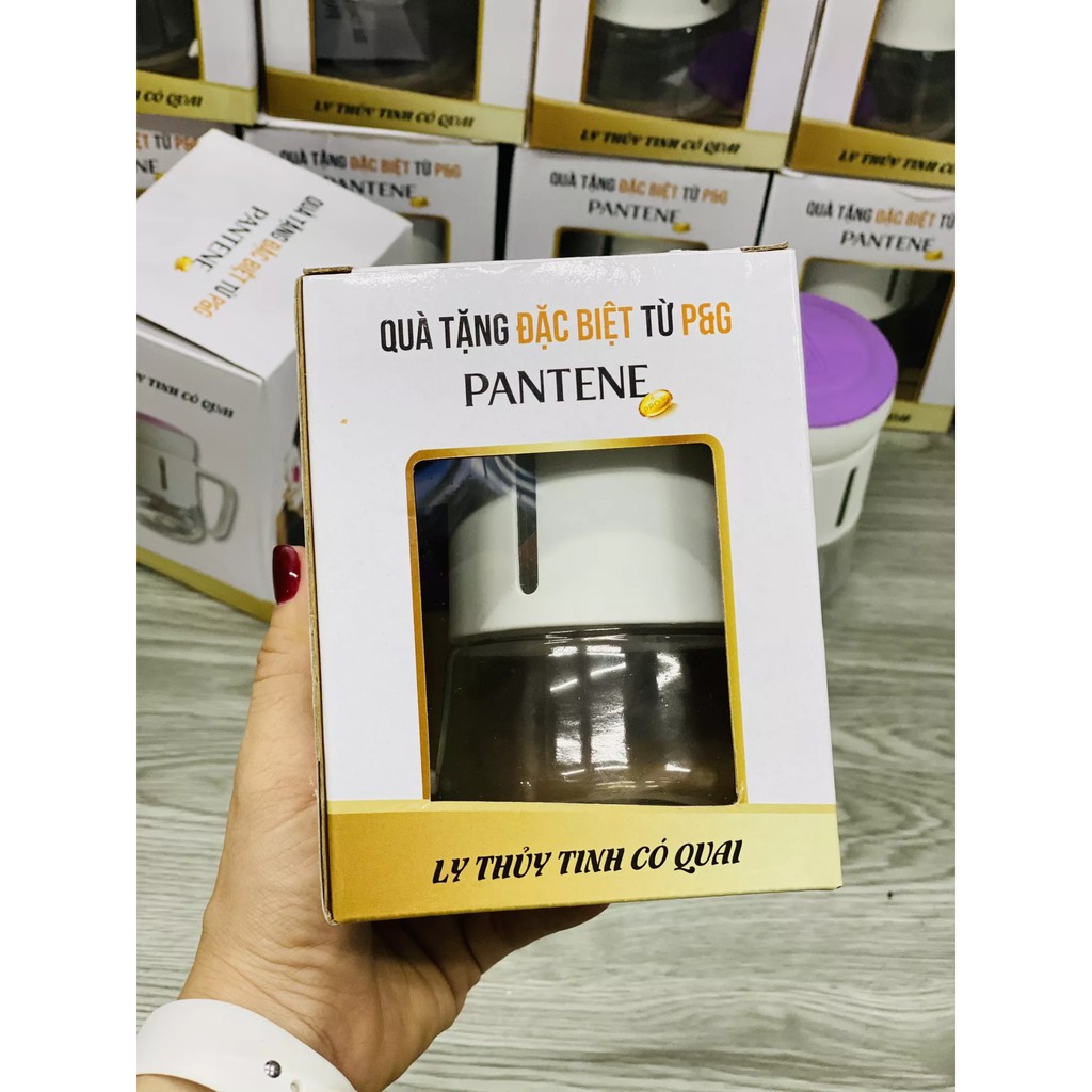 [HB Gift] Ly thủy tinh có quai pantene