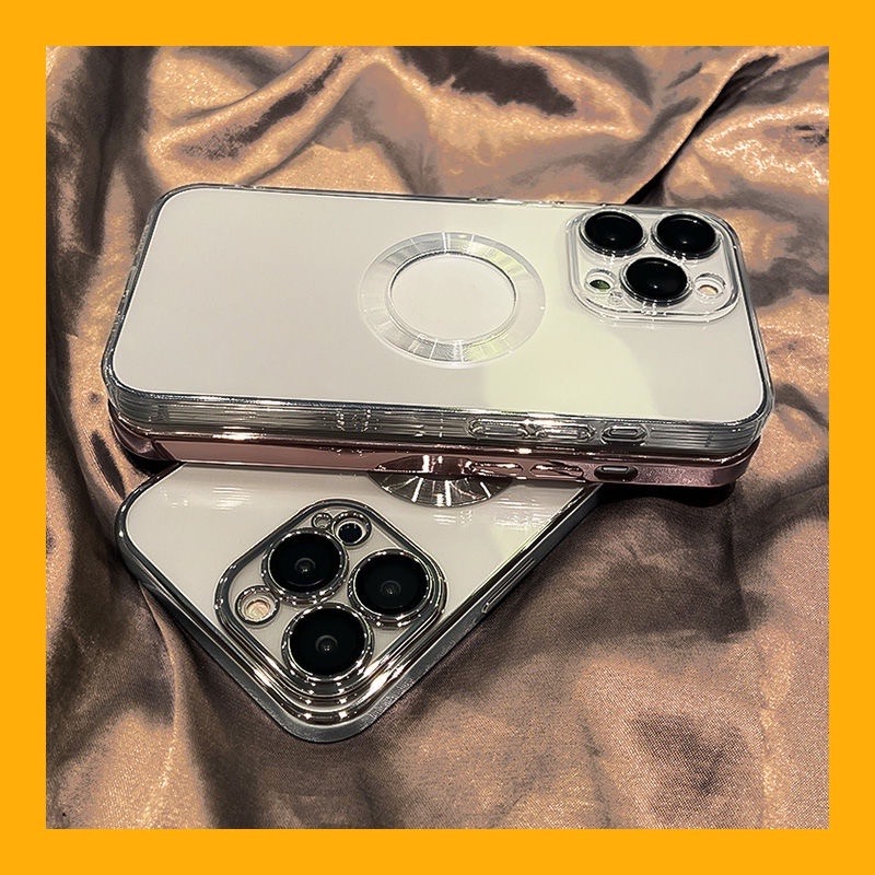 Ốp Điện Thoại Mềm Trong Suốt Mạ Điện Chống Sốc Cho iPhone 13 12 11 Pro Max
