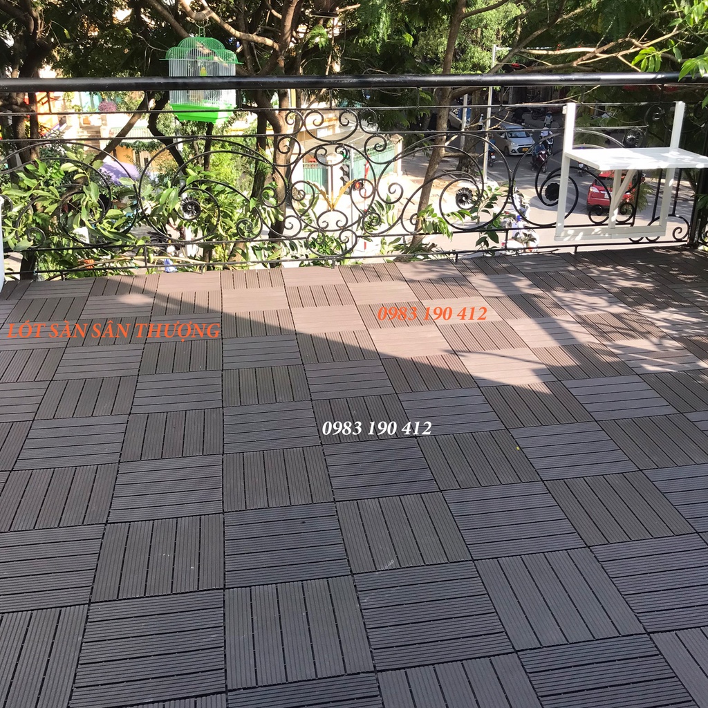 🎋XẢ KHO🎋Tấm Nhựa Lót Sàn Ban Công 3T-HDPE 30x30x2cm - Hàng Chính Hãng 3T