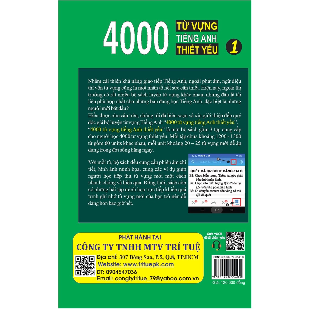 Sách - 4000 từ vựng tiếng Anh thiết yếu 1