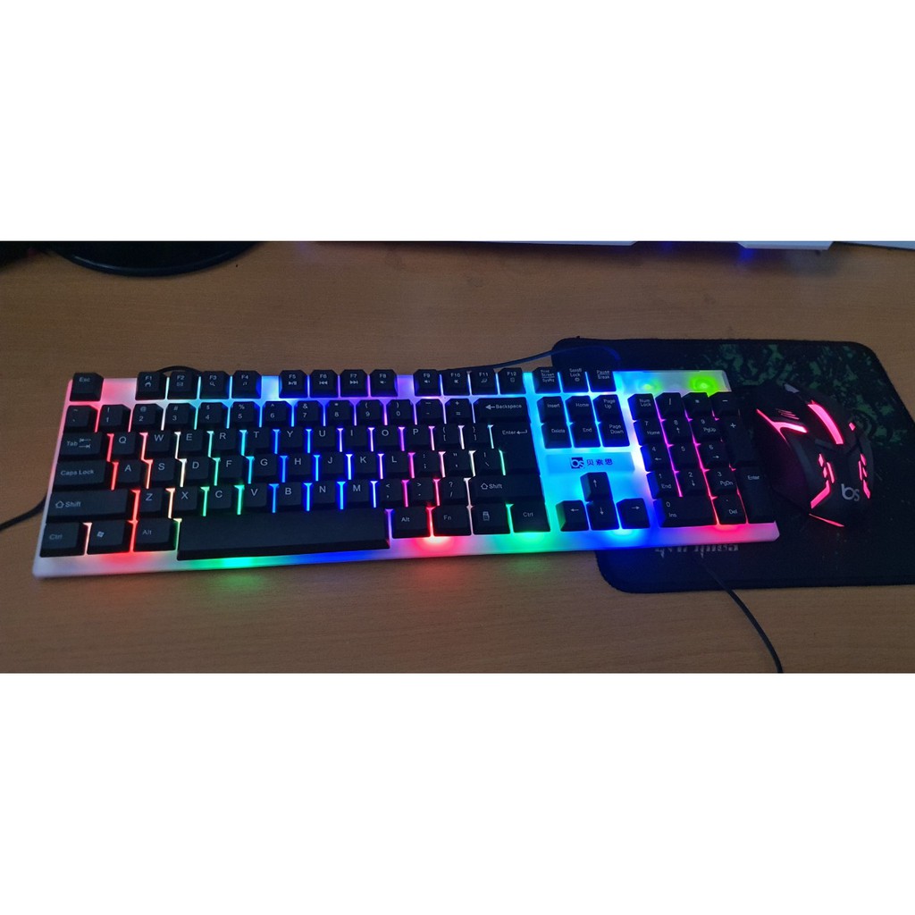 Bộ Bàn Phím Chuột giả cơ LED 7 Màu Q300 , Phím nhậy , độ nhẩy cao , Bảo hành 12 Tháng 1 đổi 1 , Tặng bàn di chuột | BigBuy360 - bigbuy360.vn