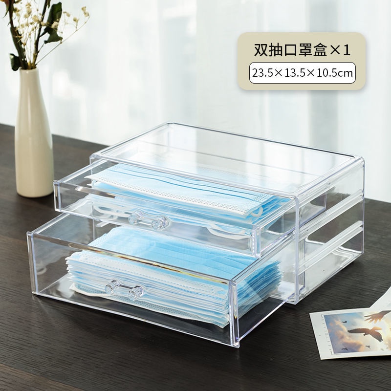 Hộp Đựng Khẩu Trang Trong Suốt Chống Bụi Bẩn Tiện Dụng