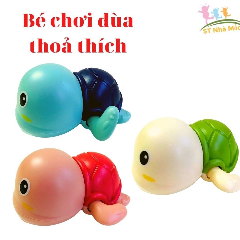 Rùa Bơi Vặn Cót - Đồ Chơi Nhà Tắm Dưới Nước thả bồn tắm Cho Bé Thích Thú Vận Động,Vui Chơi Giải Trí- ALOKIDS TB