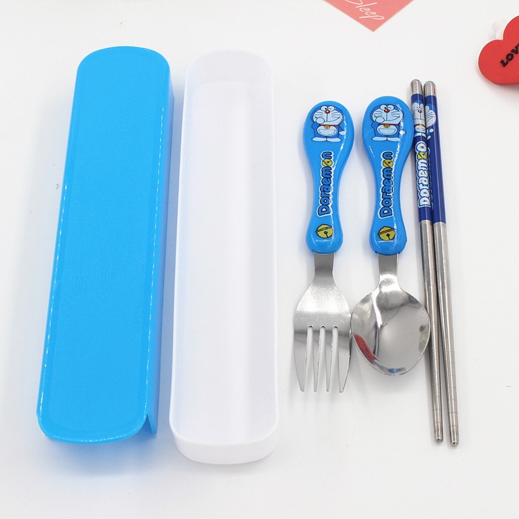 Bộ Dụng Cụ Ăn Uống Gồm Muỗng / Đũa / Nĩa Dành Cho Trẻ Em