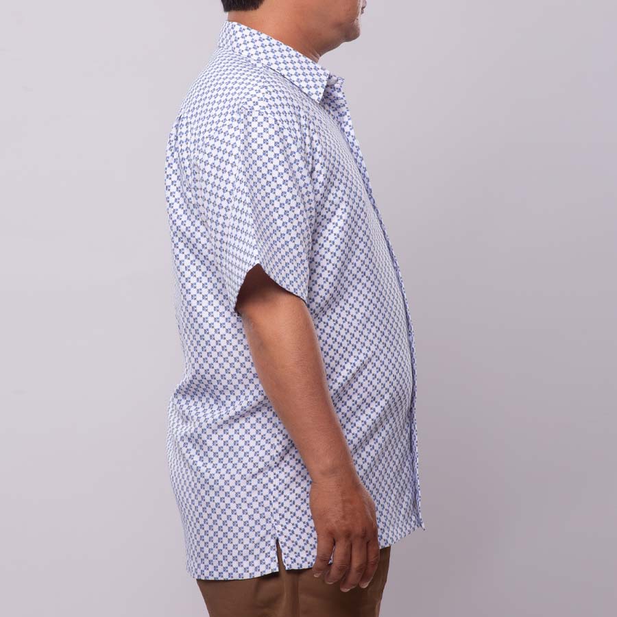 Sơ Mi Nam Trung Niên Họa Tiết Ngắn Tay - Size 2XL  - Vải Cotton Form Rộng Thoải Mái Có Nhiều Màu