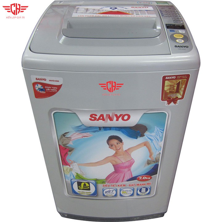 Tem dán máy giặt sanyo mẫu 3