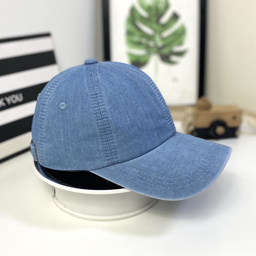 Mũ Lưỡi Trai unisex , Nón Kết Jean Trơn Kaki 3 Màu Chuẩn DLT