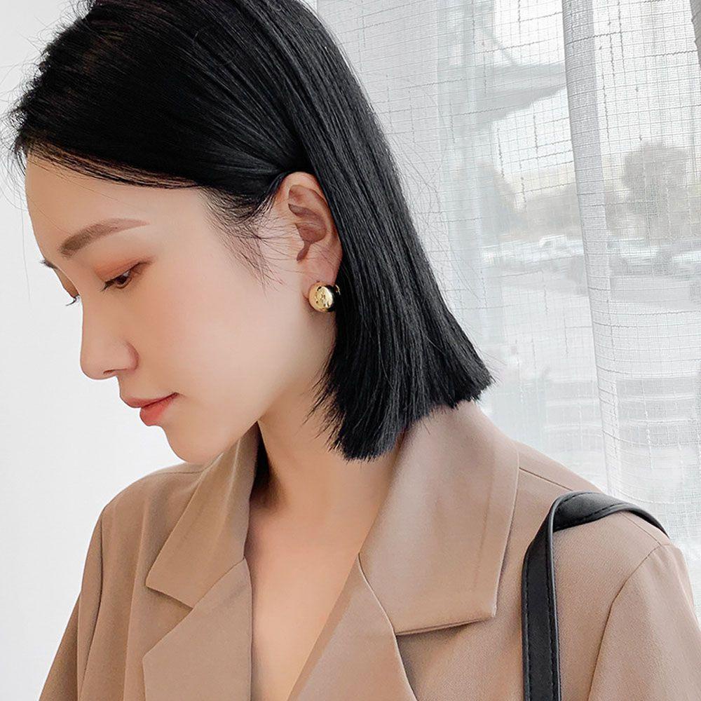 Bông Tai Hình Tròn Cỡ Nhỏ Phong Cách Hàn Quốc Thời Trang