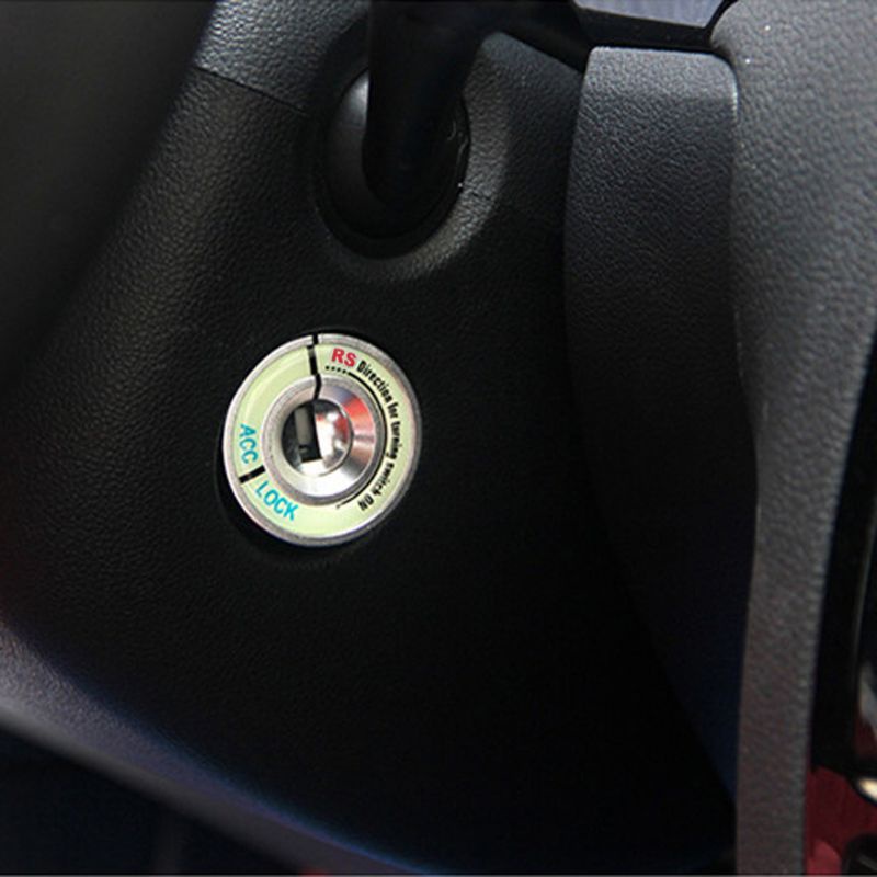 Miếng Dán Trang Trí Công Tắc Lỗ Chìa Khóa Xe Hơi Màu Dạ Quang Độc Đáo