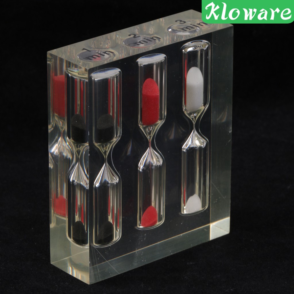 Đồng Hồ Cát Acrylic 1 + 2 + 3 Phút