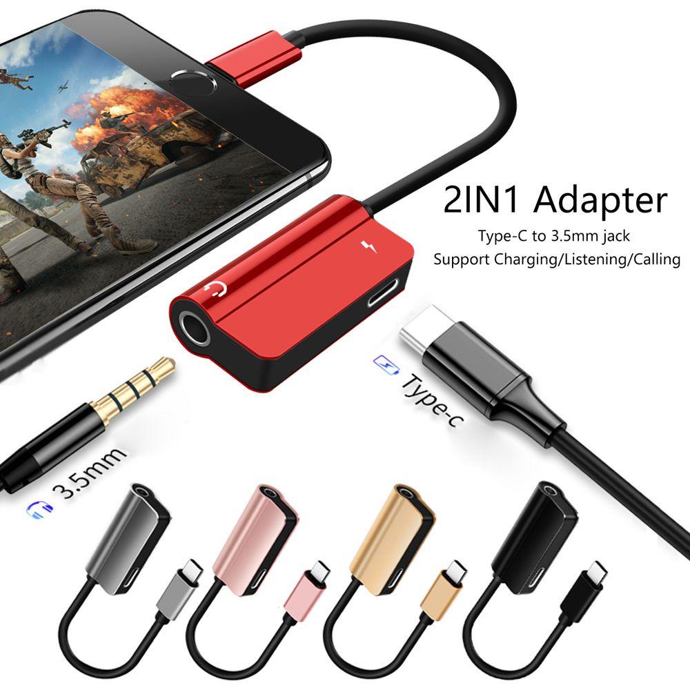 BTLIMER Dây Cáp Chuyển Đổi Cổng USB Type C Sang Cổng 3.5mm Cho Samsung S10 S9 Huawei Mate20