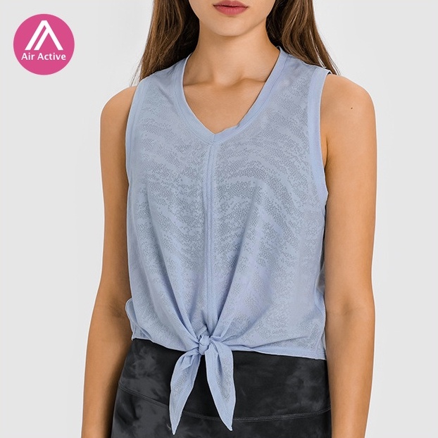 Áo thun thể thao Airactive Leisure DT170 DQ không tay dáng rộng thắt nút thoáng khí thời trang