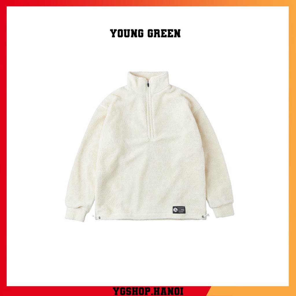 [Hà Nội] Áo Bông FLEECE OVERSIZED - YOUNG GREEN [ygshop.hanoi] YOUNG GREENFleece