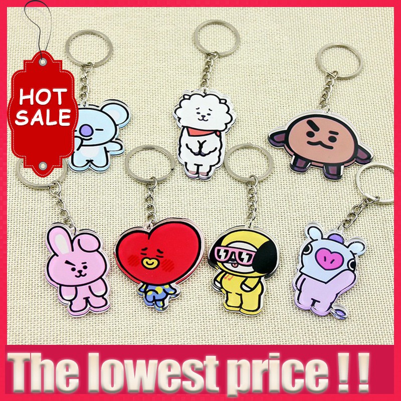 Móc khóa hình viên kim cương xinh xắn dành cho fan hâm mộ nhóm nhạc KPOP BTS