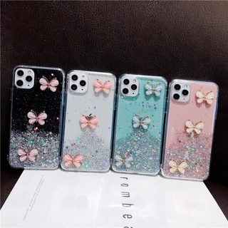 Ốp Lưng Tpu Mềm Họa Tiết Bướm 3d Lấp Lánh Cho Iphone 12 Pro Max / 12 Mini / 11 Pro Max / Xs Max / Xr / Se 2020 / 6s Plus / 7 Plus / 8 Plus