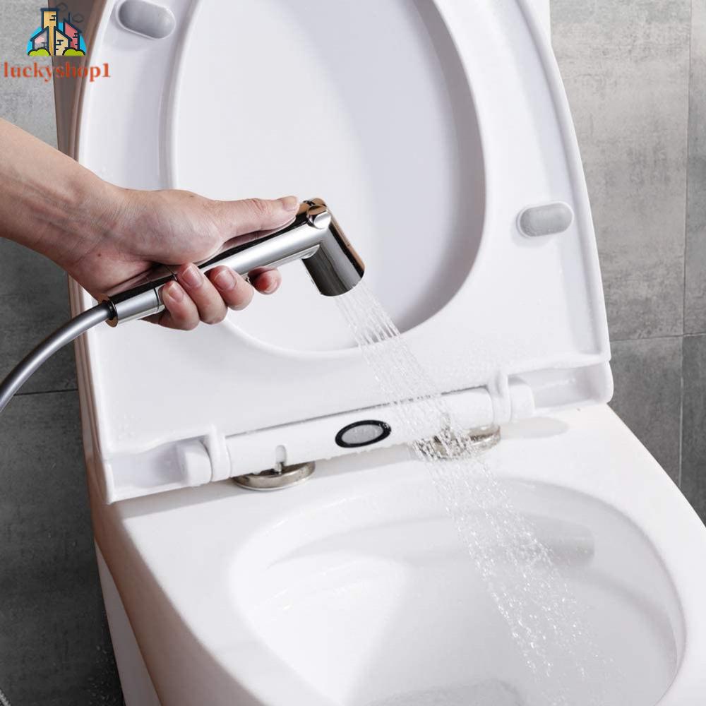 Nhà vệ sinh cầm tay bồn tắm có thể điều chỉnh báo chí miễn phí rửa phụ nữ vòi phun bồn tắm đặt bồn tắm nhà vệ sinh phun cho phòng tắm thương hiệu mới (mạ nhựa lõi súng phun)