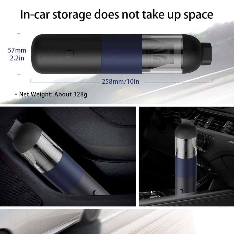 Máy Hút Bụi Mini Cầm Tay 12000Pa 120W Công Suất Cao Có Thể Sạc Lại Tiện Dụng Cho Xe Hơi