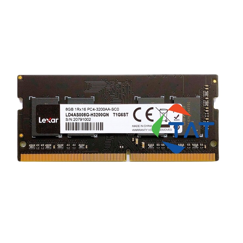 Ram Laptop Lexar 8GB DDR4 3200MHz Chính Hãng - Ram 1 mặt chíp