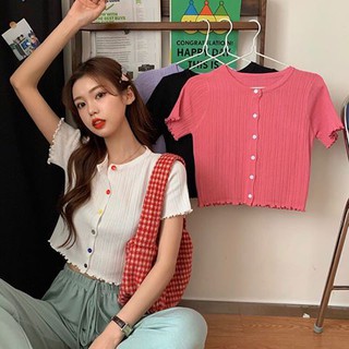 Áo kiểu hàng cúc