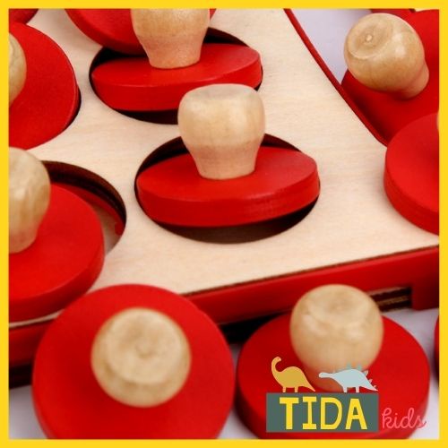 Memory Chess, Đồ Chơi Gỗ TIDA KIDS SHOP, Đồ Chơi Lật Hình Luyện Trí Nhớ Bằng Gỗ 12 Chủ Đề Cho Bé Giá Tốt