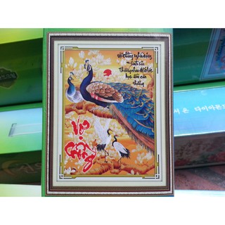 Tranh đính đá vợ chồng H964