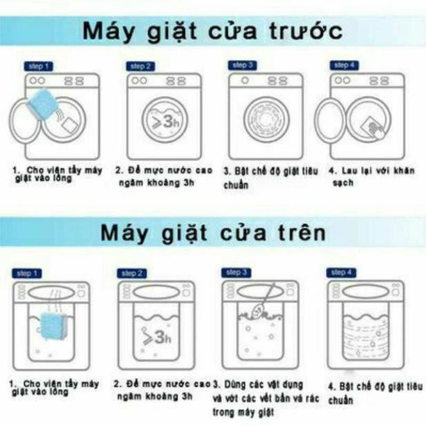 Viên Tẩy Vệ Sinh Máy Giặt