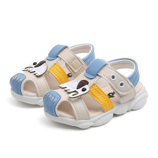 (A623) Giày sandal mũi bít bé trai và bé gái, họa tiết voi, phối màu tinh tế, êm chân hàng CAO CẤP