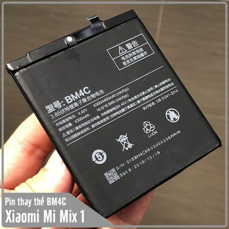 Pin ZIN Xiaomi Mi Mix 1 (BM4C) 4300/4400 mAh BẢO HÀNH 6 THÁNG